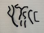 Silicone Radiator Hose Kit fit Honda XL600V Transalp 1987-1999 Black