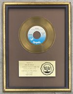 BLONDIE Rapture 1981 RIAA Gold 7" 45 Award Plaque Presented To SOLID GOLD