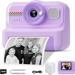 HiMont Kids Camera Instant Print 1080P Instant Print Camera for Kids with 32GB