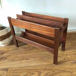 Richard Hornby Fyne Ladye Teak Magazine Rack Vinyl LP Record Holder Stand MCM