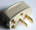 12 VOLT DC 2 PIN 15 AMP PLUG CLIPSAL FITMENT BOAT CARAVAN CAMPER MOTORHOME RV