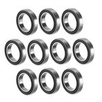 10Pcs 15x24x5mm Double Sealed 6802-2RS Deep Groove Ball Bearings Carbon Steel