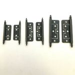 Finial Flush Door Hinges-Cupboard, Wardrobe,Cabinet,Louvre Doors-Bronzed Plated 