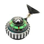 Car Dashboard Compass with Suction Cup, ABS Material, Bilingual Direction Guide