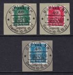GERMANY 1927 I. A. A. set of 3 SG 421-423 Used (CV £300)