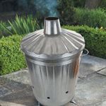 GARDEN RUBBISH FIRE GALVANIZED INCINERATOR PAPER LEAF WASTE BURNER 3 SIZES
