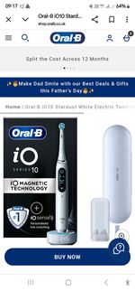 Oral-B IO10 Electric Toothbrush New ONLY Opened To Check The Contents.