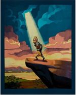 Disney Lion King Simba and Rafiki Cotton Quilting Fabric Panel