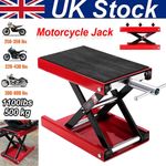 500KG Motorbike Motorcycle Table Bench Workshop Scissor Lift Jack Stand Paddock