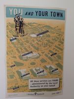Vintage Original Mid Century Posters Civic Life inc Women in Politics, Police