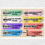 Personalised Name Labels Tags Clothes Stickers Back to School Nursery Care Home