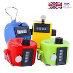 1x Mechanical Hand Tally Counter 4 Digit Manual Clicker Number Counter Tool UK