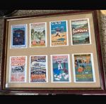 Large Vintage Framed Advertisement vintage railway and travel posters