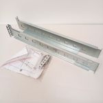 Universal 1U 2U 3U Server Rack Mount L-Rail Kit - Adjustable Static Support Rail