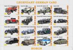 Stamp sheet Legendary German Cars 2026 Horch automobiles Cayes of Belize issue