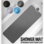 Extra Large Shower Mat Non-Slip Bathtub Strong Suction Grip Anti-Mold Rubber Mat