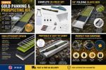 30” Gold Prospecting Sluice Box 6 inch Vortex Mat Traps Fine Flour Gold Recovery