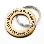 Personalised Dog Tag Pet Disc Engraved Name ID Hollow Washer Tag For Dog Cat Pet