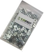 200g OF 'MIXED IN THE PACK' U CLIPS SPEED FASTENERS SPIRE CLIP LUG NUTS ZINC BZP