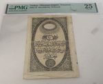 Ottoman empire Turkey Turkiye 10 kurush 1853-54 P23 PMG25 RARE