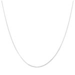 Sterling Silver Very Fine 0.5mm Diamond Cut Curb Chain 14 - 32 Inches