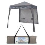 Pop Up Gazebo | 1.8m x 1.8m | Compact | 1 Person Setup | Grey