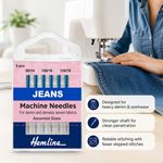 Jeans Denim Sewing Machine Needles Heavy Duty 90/14, 100/16, 110/18 – Hemline