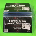 1000 FIRST DAY COVER SLEEVES, FOR #6 COVERS, BCW BRAND W/ FREE SHIPPING