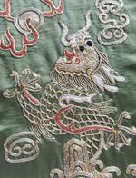 Embroidery Chinese Vintage Needlework Embroidered Fabric Textile