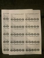 karaoke request slips /dj song request slips 1000