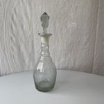 Wine Liquor Whisky Decanter Vintage Etched Clear Glass Bottle with Stopper