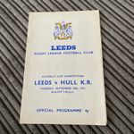 1971 LEEDS V HULL KR RUGBY LEAGUE RL BBC2 FLOODLIT TROPHY 71/72 PROGRAMME VGC