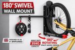 Bike Wall Mount Swivel Rotating Rack Garage Storage Hook MTB Road Electric Bike
