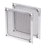 2pcs 80mm Computer Fan Filter Grills Stainless Steel Mesh Dustproof Case Cover