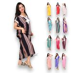 Kaftan Dress Moroccan Maxi Dress Cotton White Embroidery Womens Casual Eid Gift