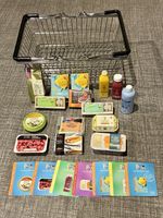 Marks and Spencer M&S Little Shop 26 Mini Collectable Food x14 Cards x7 & Basket