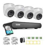 ZOSI POE CCTV Security Camera System 8CH NVR 4MP Home Outdoor 2Way Audio 2TB HDD