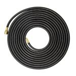 SGS 8mm Rubber Air Compressor Air Hose w/ Euro Quick Release Couplers - 10m Long