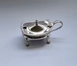 Vintage Mid‑20th century Barker Ellis Silver Plated Mustard Pot