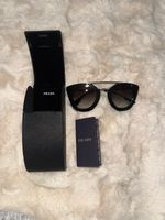 Prada SPR09Q Cinema Black Gold Sunglasses 1AB/0A7 49-26-140 w/ Case