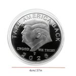 2024 USA Donald Trump token - coin "In God We Trust" silver colour metal