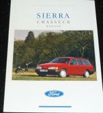 FORD SIERRA CHASSEUR ESTATE RANGE BROCHURE 1989 (1.8 2.0 2.3D) ENGLISH TEXT RARE