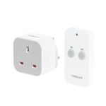 White Remote Control Plug Socket with 30M Range Wireless Light Switch for Home