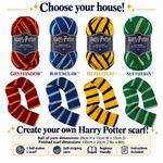 Harry Potter Self-Striping Yarn - Create your own Scarf - Choose your House!