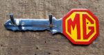 MG Octagon KEY HOLDER  HOOKS sign Garage MGB MGC MIDGET Magnette #kh