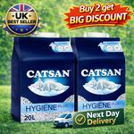 20L Catsan Hygiene Non Clumping Cat Litter 20 Litres Odour Control Kitten Litter