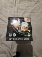 BPA Free Round Ice Sphere Mould 1 Hole Silicone Ice Ball Maker Black/Clear