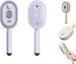 2026 Rechargeable Electric Steam Hair Brush Portable Styling Straightening Brush