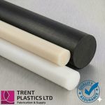 Acetal & Nylon 66 Rod - Black & Natural | Cut to Size | POM C PA66 Round Bar