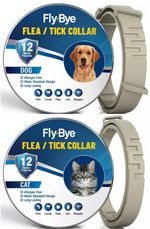 Flea Collars For Dogs & Cats Small Large Adjustable 12 Months Protection & Tick